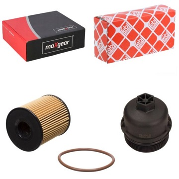 FEBI BILSTEIN 32103 FILTR OLEJE + MAXGEAR 28-0395 KRYT POUZDRO FILTRU