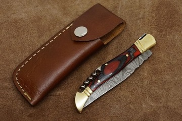 TK nóż składany scyzoryk damast damasceńskiej na wzór Laguiole