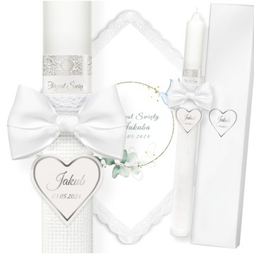 сувенир на крещение крестильный халат и крестильные свечи крестильная свеча