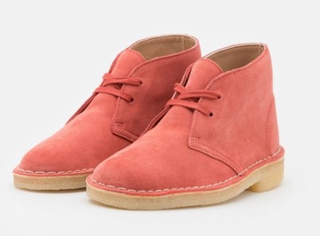 Clarks Originals botki sznurowane koralowe r.37,5