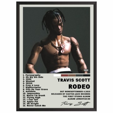 Travis Scott Rodeo Plakat Obraz z albumem w ramce Prezent