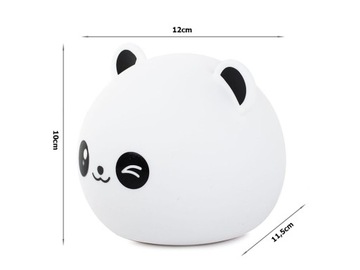 НОЧНИК ДЛЯ ДЕТЕЙ PANDA RGB LED USB ПУЛЬТ ДУ
