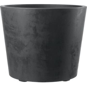 Donica duża Doniczka okrągła śr. 59cm Deroma Millennium ANTRACYT na kółkach