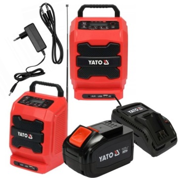 YATO RADIO BUDOWLANE AKUMULATOROWO SIECIOWE +6Ah