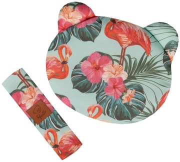 INFANTILO KOMPLET OTULACZ BAMBUSOWY I PODUSZKA MIŚ