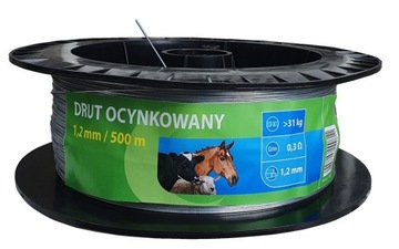 DRUT OGRODZENIOWY PASTUCHA OCYNK 1,2MM 500M