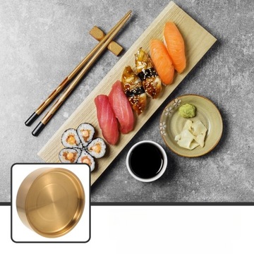 ТАРЕЛКА САШИМИ ЯПОНСКИЕ СУШИ ИЗ НЕРЖАВЕЮЩЕЙ СТАЛИ