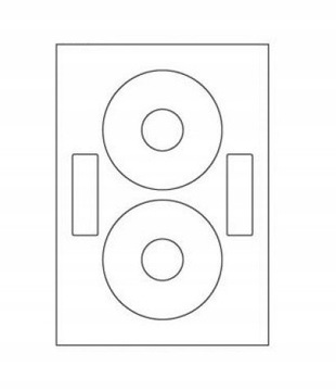 САМОКЛЕЯЩИЕСЯ БУМАЖНЫЕ ЭТИКЕТКИ А4 CD DVD
