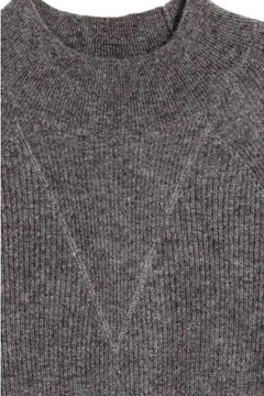 H&M HM Kaszmirowy sweter damski z półgolfem półgolf cienki dopasowany 36 S