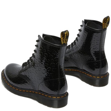 DR. MARTENS 1460 PATENT BLACK LEOPARD EMBOSS r. 5(38)