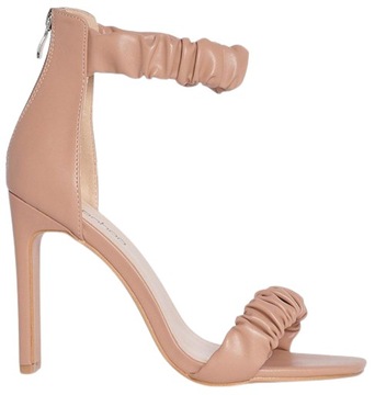 SANDAŁY NA SZPILCE ELEGANCKIE BOOHOO NUDE r.39