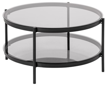 AC Design Furniture Bertha runder Glas-Couchtisch