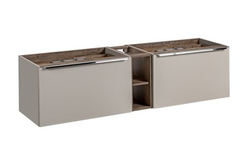 SZAFKA ŁAZIENKOWA BEZ BLATU 180 CM SANTA FE TAUPE