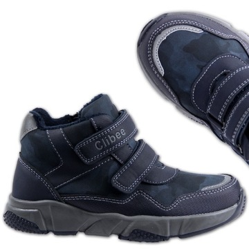 БОТИНКИ ДЛЯ МАЛЬЧИКОВ, УТЕПЛЕННАЯ ОБУВЬ, Светоотражатели, VELCRO 31