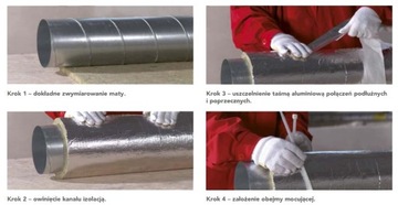 WEŁNA Mata lamelowa KLIMAMAT / ALU LAMELLA MAT 40 MM 6 M2 Rockwool