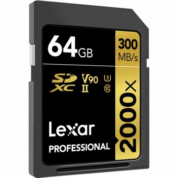 SD-карта Lexar Professional 2000x SDXC 64 ГБ UHS-II V90