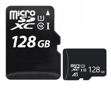 Карта памяти microSDHC CL10 UHS I+ емкостью 128 ГБ