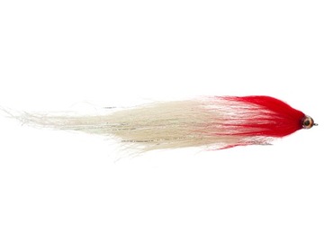 MUCHA SPINNINGOWA 25 CM RIOMES STREAMER SZCZUPAKOWY HAND-MADE WHITE&RED