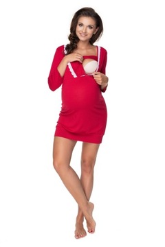 0155 КРУЖЕВНАЯ НОЧНАЯ РУБАШКА ДЛЯ КОРМЛЕНИЯ ЦВЕТА L/XL