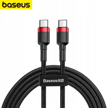 BASEUS MOCNY KABEL USB-C SZYBKIE ŁADOWANIE TYP-C OPLOT NYLON QC 3.0 2M