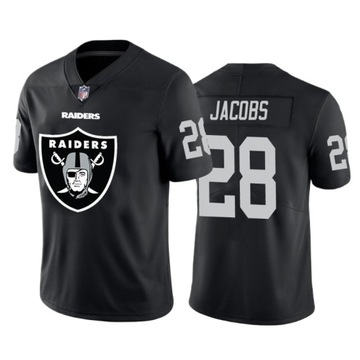 Koszulka z logo zespołu Raiders #34 Jackson #4 Carr #28Jacobs