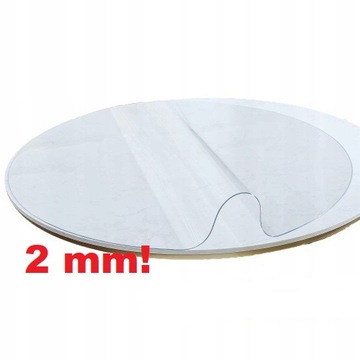 Podkładka na blat mata elastyczna ochronna na stół okrągła fi 70cm 2mm
