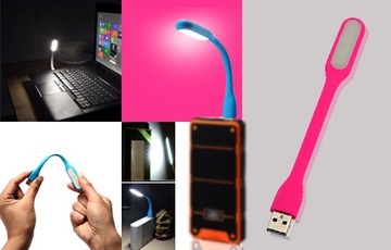 6-СВЕТОДИОДНАЯ СИЛИКОНОВАЯ ГИБКАЯ USB-ЛАМПА ДЛЯ НОУТБУКА, ПРОЧНАЯ