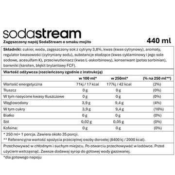 Набор из 4 Sodastream Mango + Mojito + Грейпфрут + Лимонад для воды