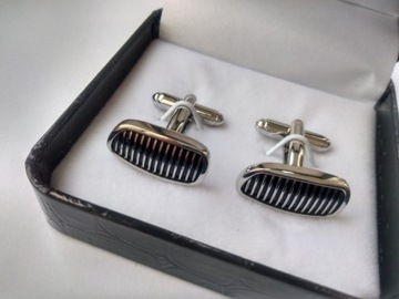 Захватывающие запонки BMW для рубашки с решеткой в ​​форме почек