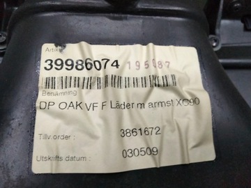 BOCZEK TAPICERKA LEWY PRAWY PRZÓD VOLVO XC90 T6