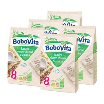 BoboVita Kaszka mleczno-zbożowa owsiana ZESTAW 5x230g