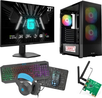 ZESTAW KOMPUTEROWY GRACZA i7-14700F RTX4070 32GB/DDR5 2TB SSD WIN11 27