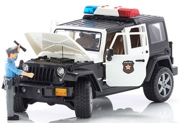 BRUDER 02526 Policja Jeep Wrangler +Figurka +Moduł