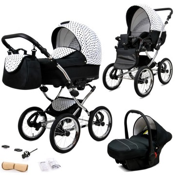 Wózek 3w1 dziecięcy spacerówka BabyLux Margaret