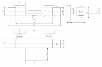 Bateria wannowa TERMOSTAT kaskada + Deszczownica