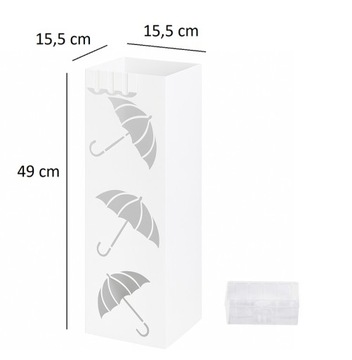 Зонтик зонтика с белым капельницей