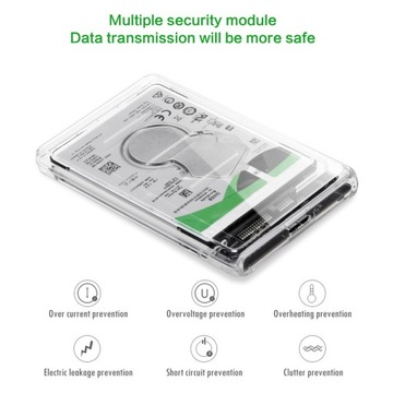 КОРПУС ДЛЯ ЖЕСТКОГО ДИСКА 2.5 ALU КАБЕЛЬ КОРПУСА USB 3.0 SATA