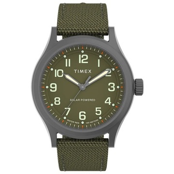 Zegarek Męski Timex TW2V64700 zielony bransoleta
