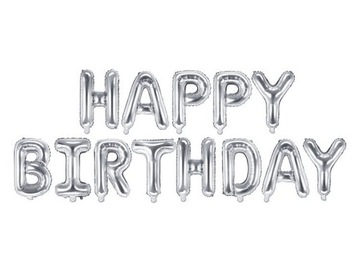 ZESTAW BALONÓW FOLIOWYCH HAPPY BIRTHDAY 340x35cm