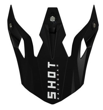 SHOT RACING DASZEK DO KASKU PULSE SOLID BLACK GLOSSY CZARNY BŁYSZCZĄCY