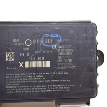JAGUAR F-PACE 2019 MODUL / ŘÍZENÍ SYSTÉMU STARTOVÁNÍ BEZ KLÍČKU