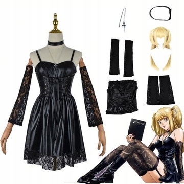 Death Nonte Cosplay Amane Misa Sukienki Czarny