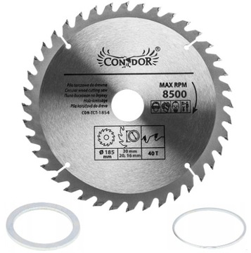 PIŁA TARCZOWA DO DREWNA 185x30 40T WIDIOWA