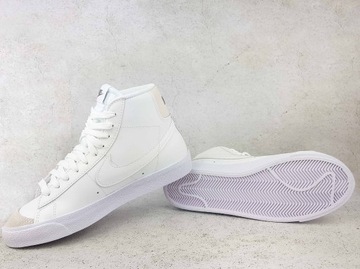 NIKE BLAZER MID BUTY DAMSKIE WYSOKIE TRAMPKI BIAŁE