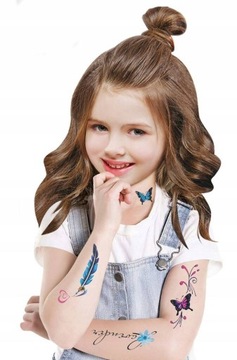 Набор моющихся блестящих тату для детей — более 50 красочных дизайнов