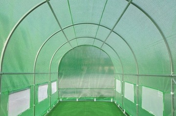 Туннель ДВОЙНЫЕ двери 3x4,5x2 - 13,5 м2 Белый ПЛАНИРОВЩИК САДОВ БЕСПЛАТНО