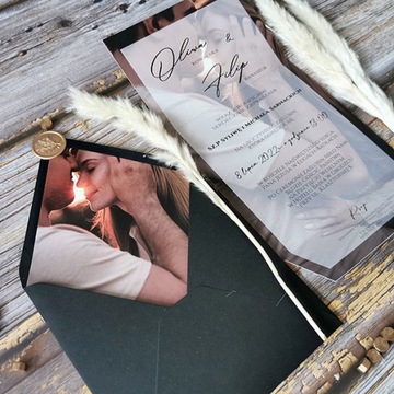 Свадебные приглашения на фотосвадьбу с фотопапкой