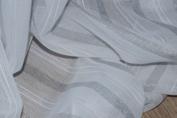 ШТОРА БАТТИСТ, кремовый, МОРОЗ, полоски, УЗОР 533/1