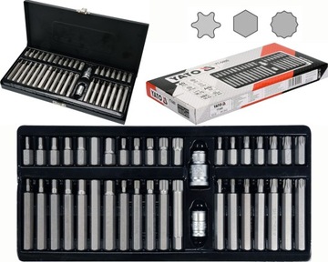 ZESTAW BITÓW KLUCZE IMBUS TORX SPLINE HEX YATO