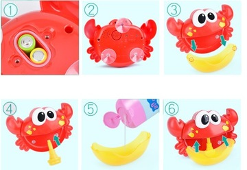 КРАБ ДЛЯ ИЗГОТОВЛЕНИЯ ИГРУШЕЧНЫХ МЕЛОДИЙ ДЛЯ ПЕННОЙ ВАННЫ